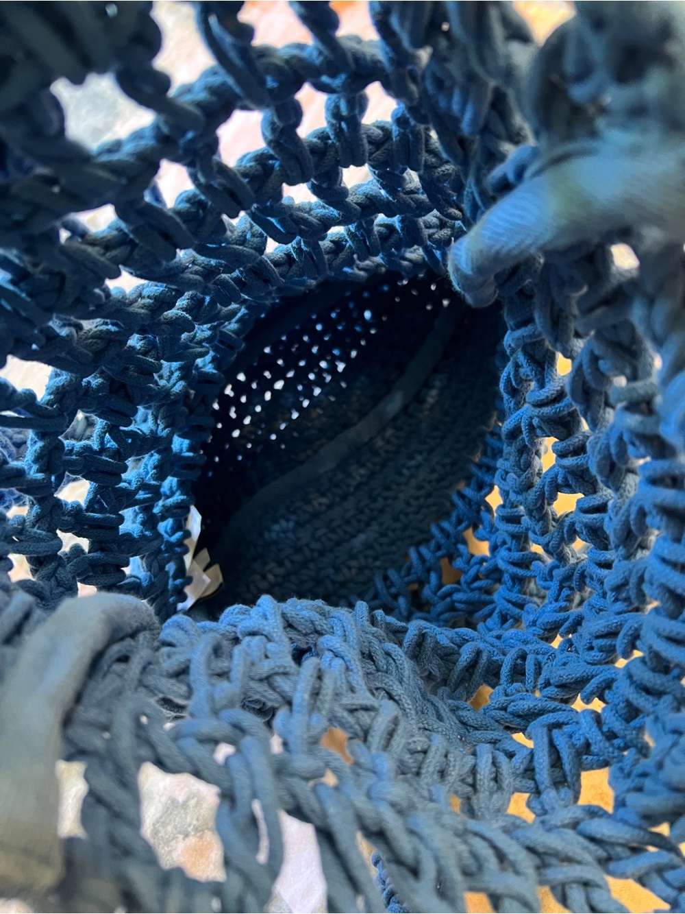 J. Crew Blue Crochet Beach Tote - Picture 8 of 11